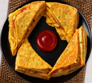 Special Omelette Cheese Grilled Sandwich