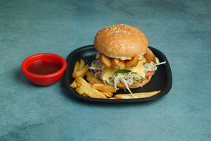 Potato Wedges Burger