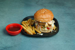 Veg Paneer Cheesy Burger