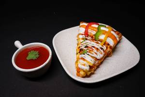 Double Tikka Pizza Slice
