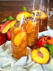 Peach iced tea