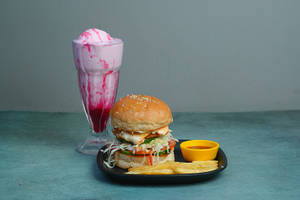 Chicken Burger & Milk Shake