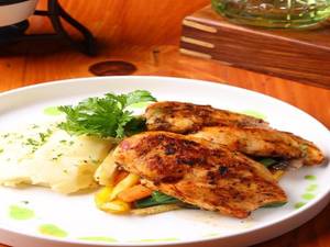 Herbed Marinated Grilled Chicken Whole Grain Mustard Sauce