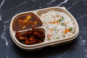 Veg Fried Rice + Gobi Manchurian + Chilli Gobi
