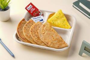 Aloo Paratha & Double Omelette Combo