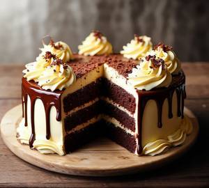 Choco vanilla cake 500 gm