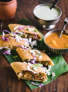 Paneer Spring Roll Dosa