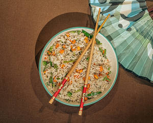 Veg Fried Rice [Serves 2]