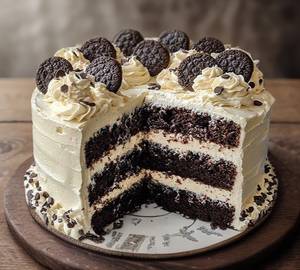 Cream and cookies cake