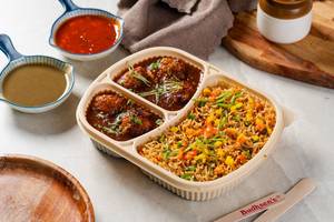 Veg Manchurian with Veg Fried Rice - ( Combo )