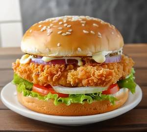 Cheesy Crispy Chicken Burger