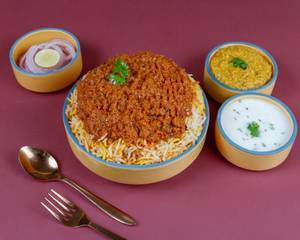 Veg Soya Kheema Biryani
