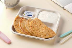 Aloo Paratha Curd Meal (2 pcs)