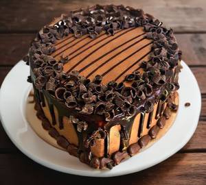 Chocolate heart shape cake