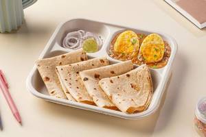Mughlai Egg Curry with Chapati Lunchbox