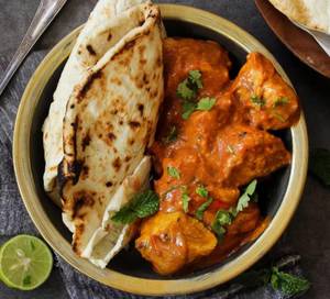 Butter Chicken 2pcs With 2 Butter Naan
