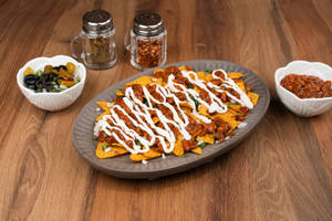 Mexican Nachos With Melting Cheese