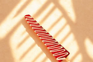 Red and White Choco Long Waffle Stick