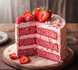 Strawberry cake 500 gm