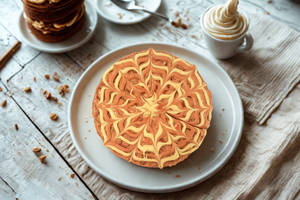 Red Velvet Fantasy Waffle Cake