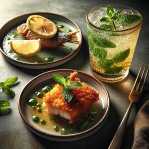 Fried Fish With Cool Mint