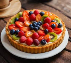 Fresh fruit cream pastry