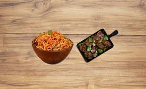 Veg Schezwan Noodles + Veg Dry Manchurian
