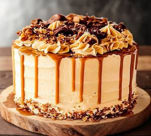Crunchy butterscotch cake