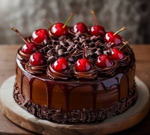 Dark black forest cake