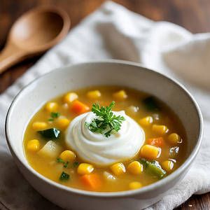 Sweet Corn Veg Soup