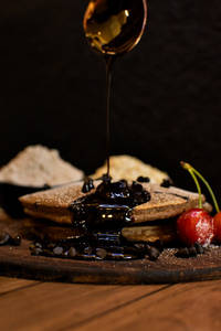 Choco Ragi Oats Pancake (2nos)