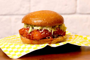 Korean Fried Tofu Burger