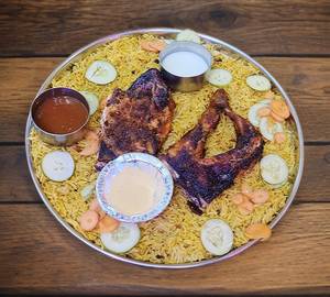 Chicken Al Faham Zafran Mandi (Half)