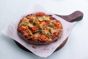 Saute Veggies Smoked Cottage Cheese Avocado Pizza [8 Inches]