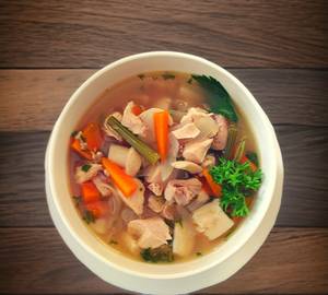 Chicken Mushroom Clear Soup