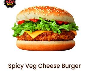 Spicy Veg Cheese Burger