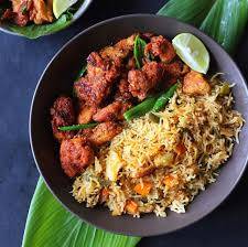 Chilli chicken biryani