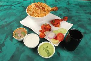 Chicken Biryani Combo With Lollipop (2 Pcs)