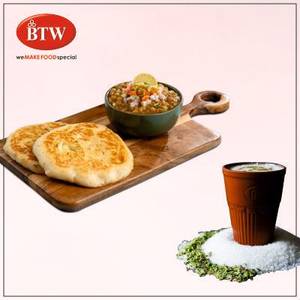 Combo Meal (Matar Kulcha + Lassi)