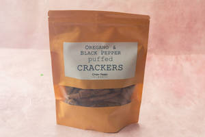 Oregano & Black Pepper Puffed Cracker 150gms
