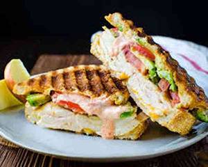 Smoked Chicken And Cheese Sandwich