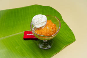 Carrot Halwa [100 g] With Vanilla Ice Cream