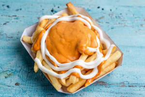 Baked Fries in Makhani Gravy