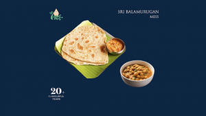 2pcs Chapati With Channa Masala