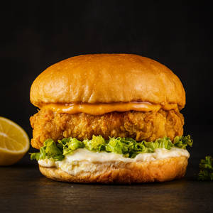 Crispy Fried Paneer Burger