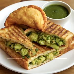 Manekchowk special ghughra sandwich