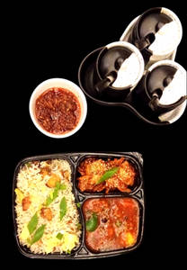 Chicken Hot Garlic Gravy Combo Meal