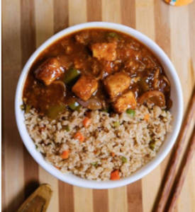 Chilli Paneer with Fried Rice
