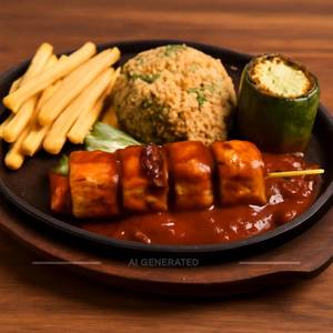 Paneer Shashlik Sizzler