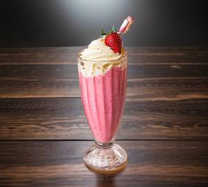 Strawberry Shake With Icecream